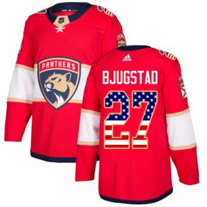 Lapsille NHL Florida Panthers Pelipaita Nick Bjugstad #27 Authentic Punainen USA Flag Fashion